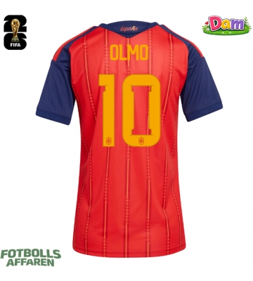 Spanien Dani Olmo #10 Hemmatröja Kvinnor VM 2026 Kortärmad